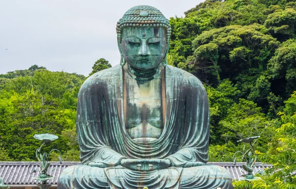 Nejslavnější orientační bod v Kamakura - The velký Buddhy Daibucu — Stock fotografie