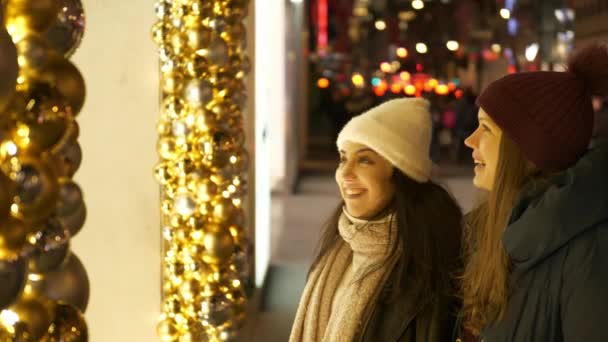 Compras de Natal em Nova York uma experiência fascinante — Vídeo de Stock