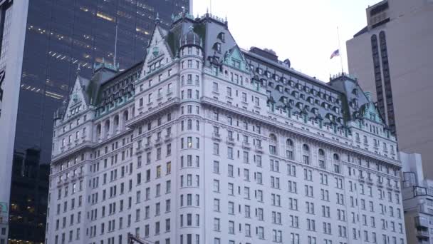 Plaza Hotel de New York — Stok video