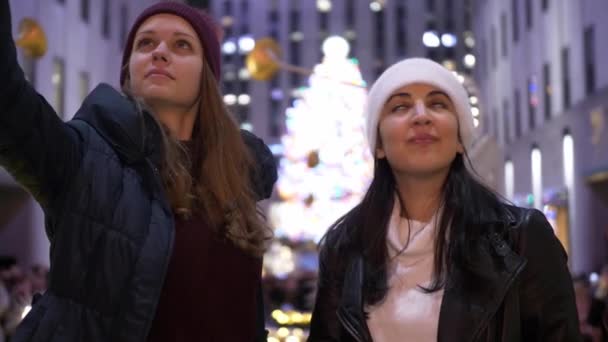 Natale a New York è un momento meraviglioso per lo shopping — Video Stock