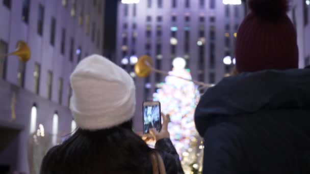Boże Narodzenie w Nowym Jorku jest najlepszy czas, aby odwiedzić miasto — Wideo stockowe