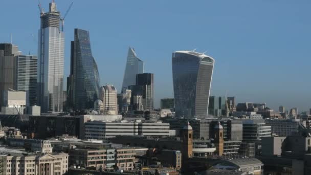Quartiere finanziario nella città di Londra - LONDRA - INGHILTERRA - 15 DICEMBRE 2018 — Video Stock