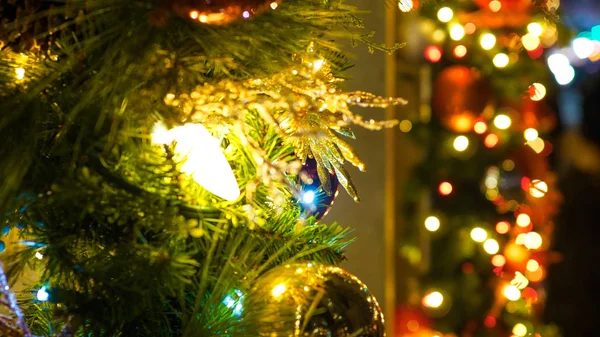 Bela decoração de Natal durante as férias — Fotografia de Stock