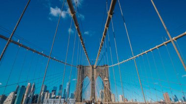 New York 'un ünlü simgesi Muhteşem Brooklyn Köprüsü
