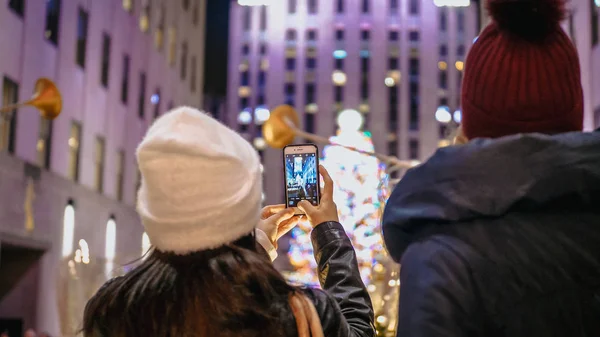 Christmas in New York is the best time to visit the city — Stock Photo, Image