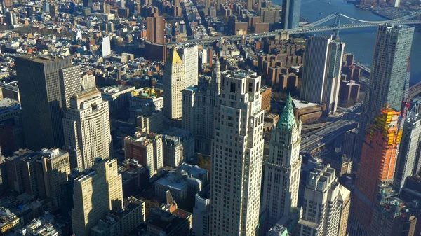 Nueva York desde arriba increíble vista aérea sobre Manhattan — Foto de Stock