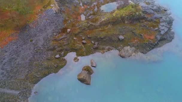 Galler hava dron görüntüleri yukarıdan Snowdonia Milli Parkı — Stok video