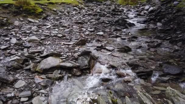 Pequeño arroyo en el Parque Nacional Lake District Inglaterra — Vídeo de stock