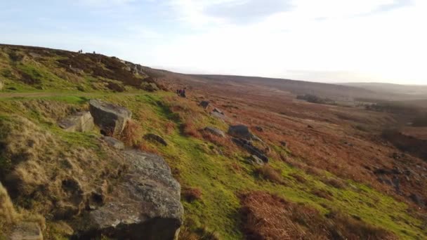 Peak District National Park Angleterre à Upper Burbage — Video