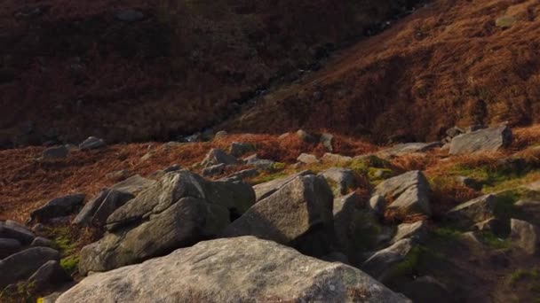 Hermoso Parque Nacional Peak District en Inglaterra — Vídeos de Stock