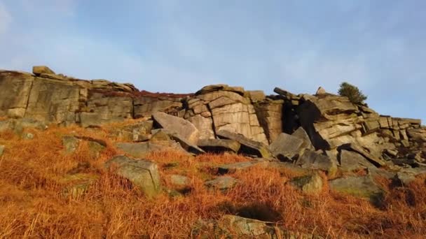Csodálatos táj, a Peak District Nemzeti Park Angliában — Stock videók