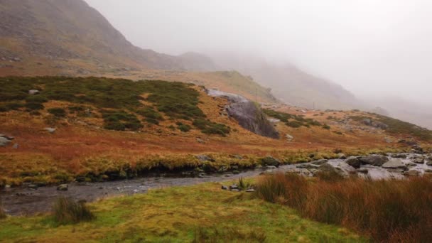 Snowdonia National Park Wales Met Zijn Prachtige Landschap Reisfotografie — Stockvideo
