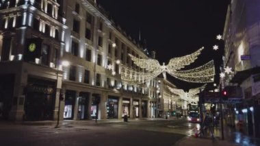 Noel - Londra, İngiltere - sokak dekorasyon Londra'nın 16 Aralık 2018