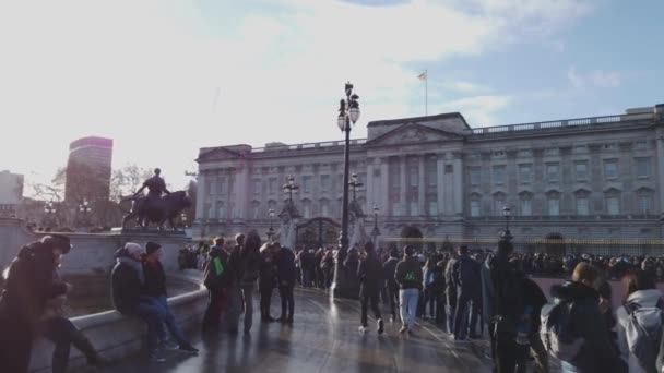Mudança Guardas Palácio Buckingham Londres Londres Reino Unido Dezembro 2018 — Vídeo de Stock
