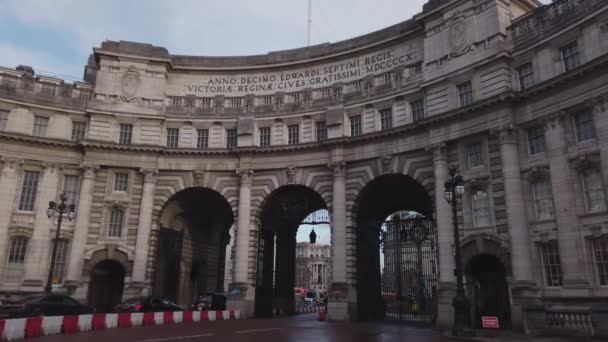 Almirantazgo Arco Londres Londres Reino Unido Diciembre 2018 — Vídeos de Stock