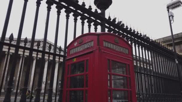 British Museum est un monument populaire et célèbre à Londres - LONDRES, ANGLETERRE - 16 DÉCEMBRE 2018 — Video