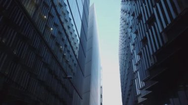 Modern mimarinin daha Londra Riverside District - Londra, İngiltere - 16 Aralık 2018