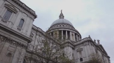 Ünlü St Pauls Cathedral city of London - Londra, İngiltere - 16 Aralık 2018 yılında