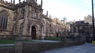 Manchester Cathedral City - Manchester, Büyük Britanya - 1 Ocak 2019 en önemli Kilisesi