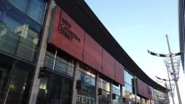 Yeni Katedrali sokak Manchester - Manchester, Büyük Britanya - 1 Ocak 2019