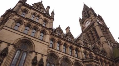 Manchester Belediye Binası Albert Meydanı - Manchester, İngiltere - 1 Ocak 2019
