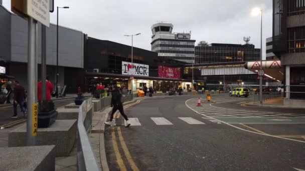 Letiště Manchester Airport Terminal Manchester Velká Británie Ledna 2019 — Stock video