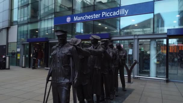 Manchester Piccadilly Estación Tren Manchester Reino Unido Enero 2019 — Vídeos de Stock