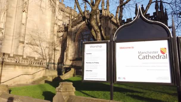 Самая Главная Католическая Церковь Манчестера Манчестер Кингдом Января 2019 Года — стоковое видео