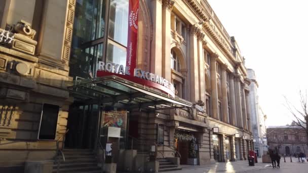 Royal Exchange Theatre Manchester Manchester United Kingdom January 2019 — Stock Video