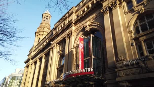 Królewski Teatr Exchange Manchester Manchester Wielka Brytania Stycznia 2019 — Wideo stockowe