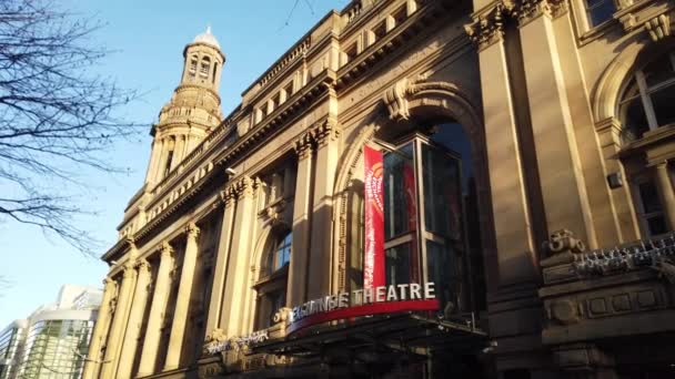 Royal Exchange Theatre Manchester Manchester Verenigd Koninkrijk Januari 2019 — Stockvideo