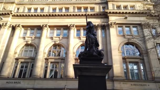 Gebouwen Annes Square Manchester Manchester Verenigd Koninkrijk Januari 2019 — Stockvideo