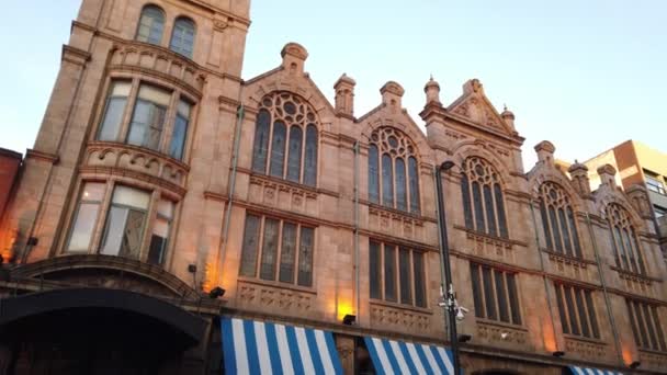 Albert Hall Med Alberts Schloss Manchester Manchester Storbritannien Januari 2019 — Stockvideo