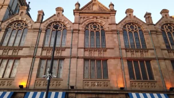 Albert Hall Med Alberts Schloss Manchester Manchester Storbritannien Januari 2019 — Stockvideo