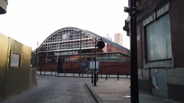 Manchester Central Tren Istasyonu Manchester Büyük Britanya Ocak 2019 — Stok video