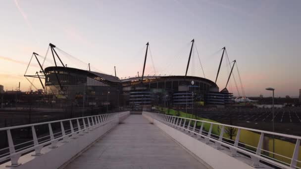 Pasarela Estadio Etihad Manchester City Manchester Reino Unido Enero 2019 — Vídeo de stock