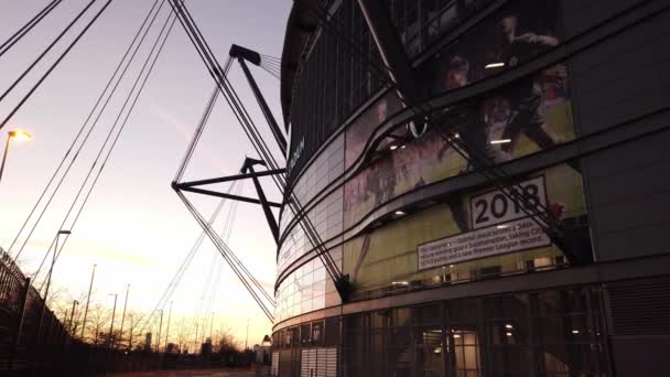 Etihad Stadionu Manchesteru City Slavný Fotbalový Klub Manchester Velká Británie — Stock video