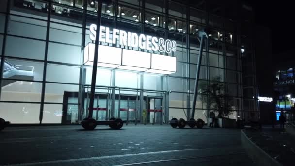 Warenhuis Selfridges Manchester Manchester Verenigd Koninkrijk Januari 2019 — Stockvideo