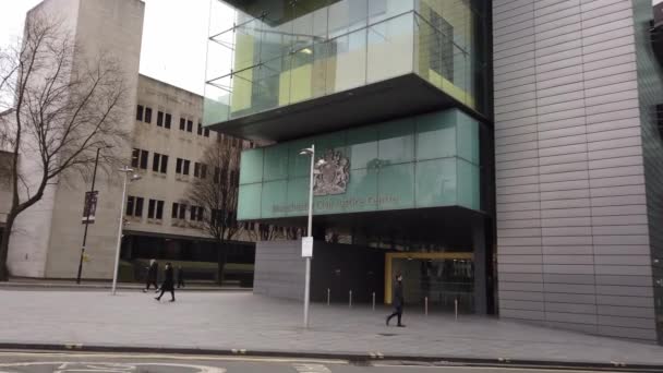 Manchester Civil Justice Centre Manchester Regno Unito Gennaio 2019 — Video Stock