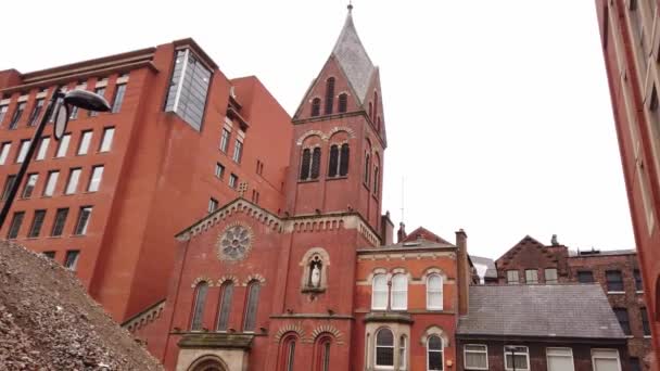 Verborgen Gem Aka Marys Church Manchester Manchester Verenigd Koninkrijk Januari — Stockvideo