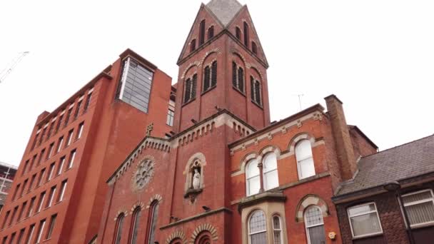 Hidden Gem Aka Marys Church Manchester Manchester Vereinigtes Königreich Januar — Stockvideo