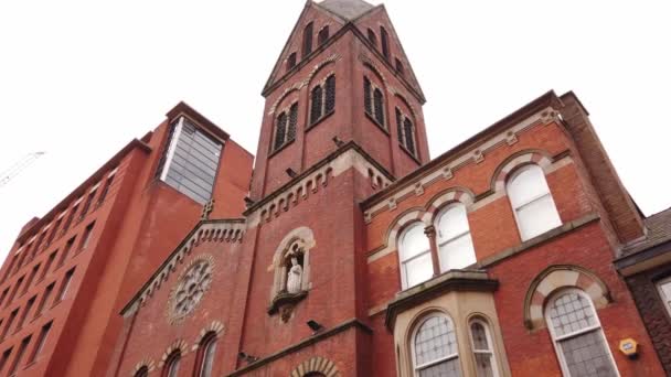 Hidden Gem Aka Marys Church Manchester Manchester United Kingdom January — Stock Video