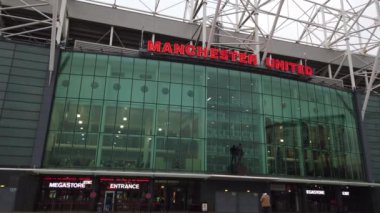 Stadyum Manchester United dünya ünlü futbol kulübü - Manchester, Büyük Britanya - 1 Ocak 2019