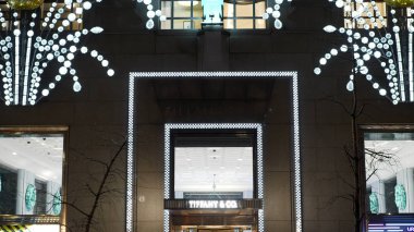 New York - New York Fifth Avenue, Tiffany ve Co Mücevherat -