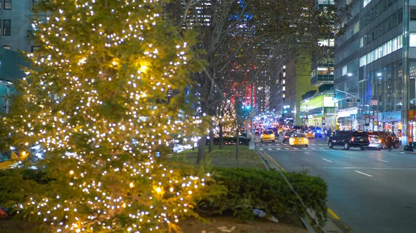 크리스마스에 뉴욕에서 거리 시간-뉴욕, 미국-Decembe — 스톡 사진