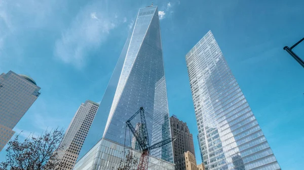 Famoso World Trade Center em Manhattan - NOVA IORQUE, EUA - DECEMB — Fotografia de Stock