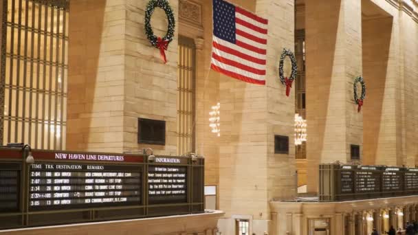 New york nádraží grand central station — Stock video