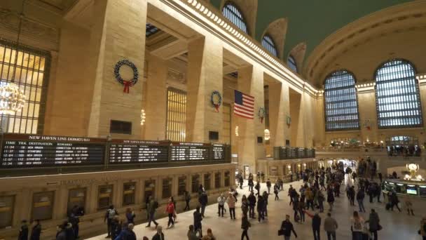 New York Grand Central Station — стоковое видео