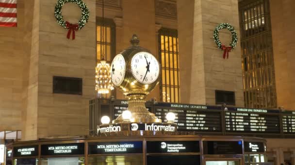 New York Grand Central Station — стоковое видео