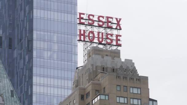 Essex House в Манхеттен — стокове відео